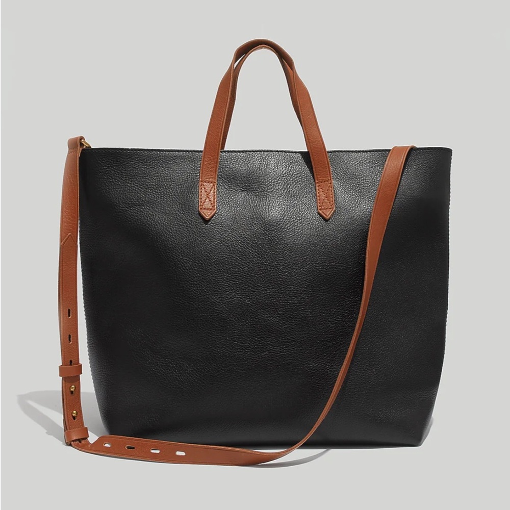 Madewell Black and Tan Crossbody Bag